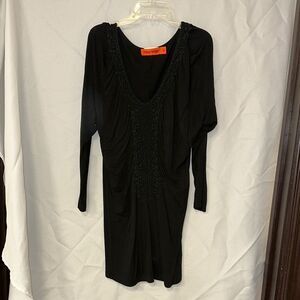 Elegant Black Long Sleeve Dress